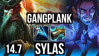 GANGPLANK vs SYLAS (MID) | 9 solo kills, Legendary, 13/2/1, 300+ games | BR Diamond | 14.7
