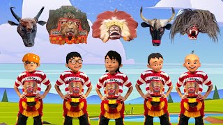 Tebak gambar barongan dan mencocokan gambar,Upin Ipin, barongan banteng,Boboiboy | ini hiburan