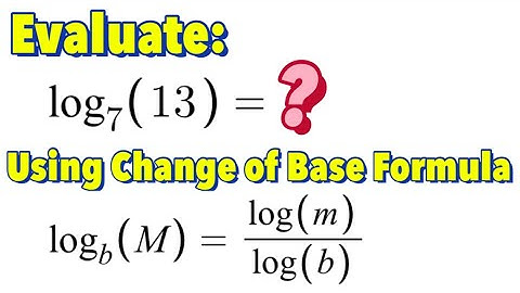 Change of Base Formula to Evaluate Logarithmic Expression