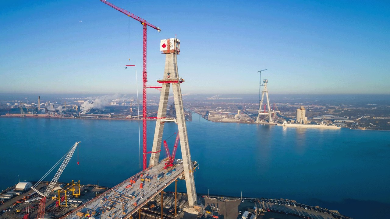 The $6.4BN Bridge Between Canada & the US - YouTube