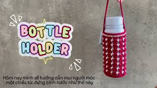 Crochet Bottle Holder Step-By-Step Tutorial - Beginner Friendly Crochet