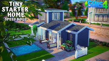 Tiny Starter Home! || Building Newcrest (Episode 4) 20x15 || Sims 4 Speed Build || No CC || No Mods
