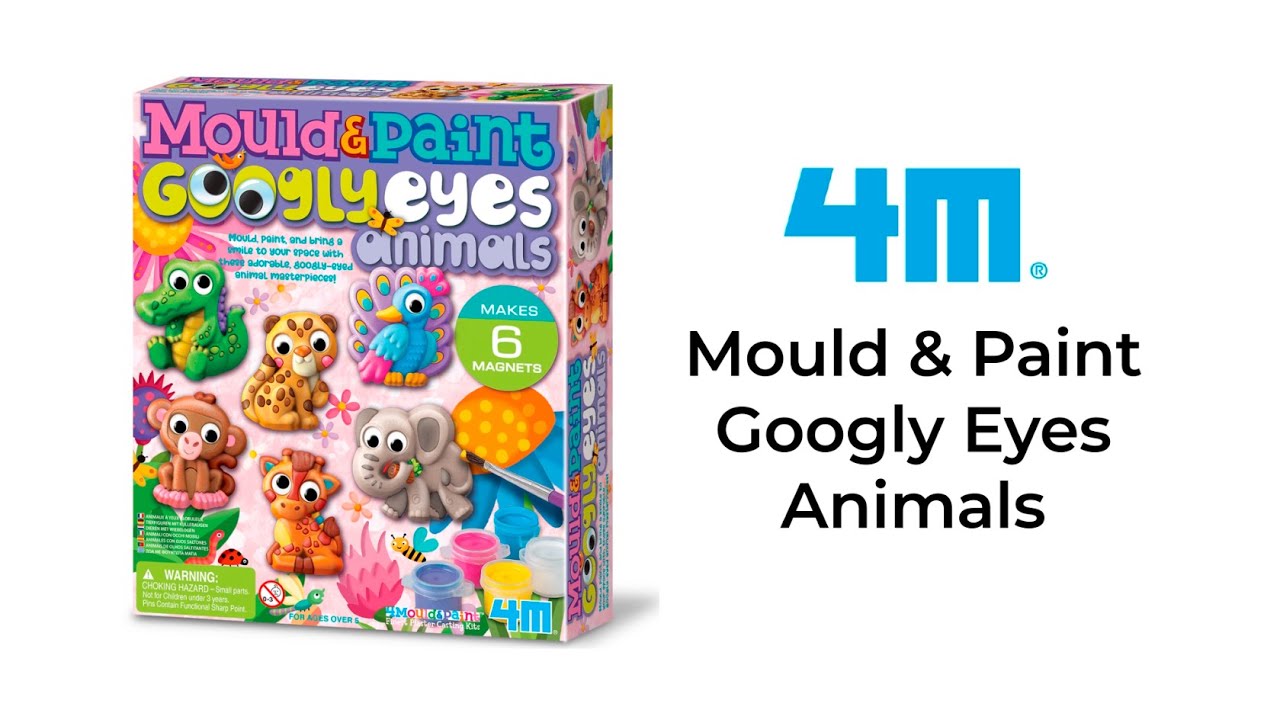 00 04800 Mould & Paint Googly eyes animals - YouTube