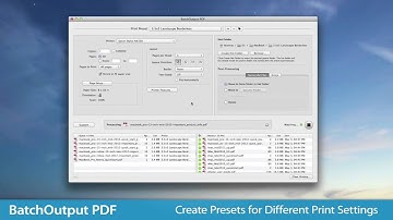 BatchOutput PDF for Mac: Print PDFs from hot folders