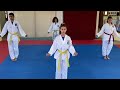 Training taekwondo itf team pattern dangun tul