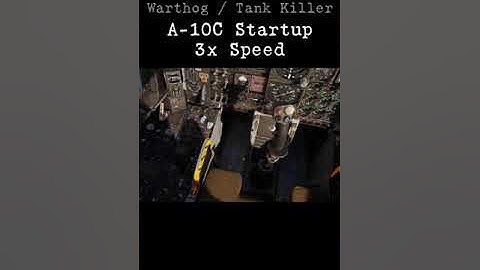 A-10C Startup Timelapse #a10 #warthog #dcs