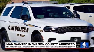 Two wanted men arrested in two separate Mt. Juliet traffic stops