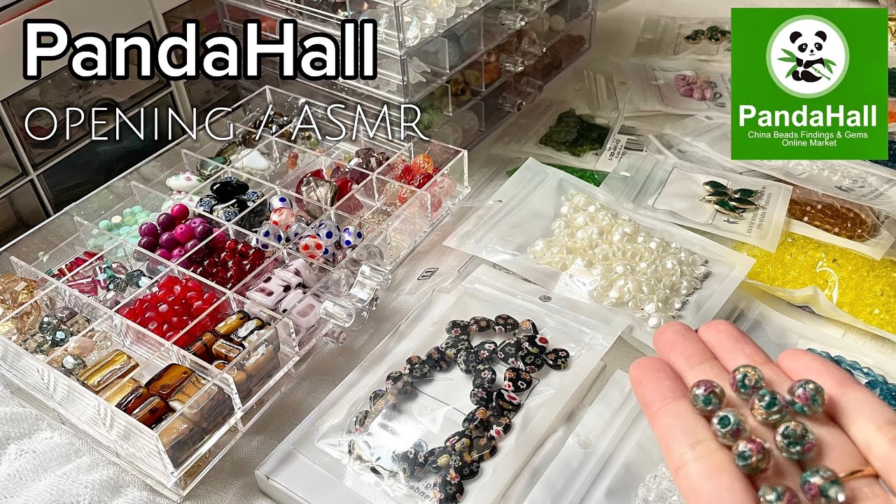 【開封動画】パーツ開封&収納まで✨PandaHallさんの商品紹介☀️ #開封 #購入品 #asmr #収納　#handmadejewelry