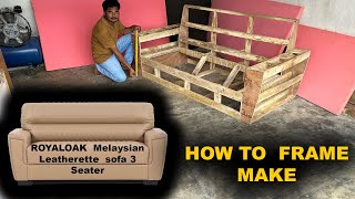 How To Make Royaloak Melaka Malaysian Leather Sofa, Sofa Frame Measurements, 2023 Model Leather Sofa