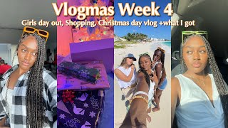 Vlogmas Week 4 | Girls day out, beach, shopping, Christmas Day Vlog + what I got | ItssNiquess