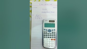How to use a Calculator (991ES Plus) - Finding 3 variables Equations by Sir Ahsan Abdullah Patel -