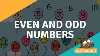 Counting on from 1 to 20 - Even and Odd Numbers | Odd and Even Number for Kids | Numbers for kids