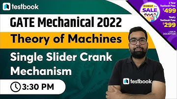 3:30 PM- GATE Theory of Machines Lecture | Single Slider Crank Mechanism | GATE Mechanical 2022