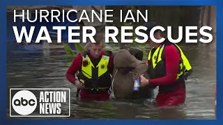 Water rescues caught on camera in Orlando after Hurricane Ian