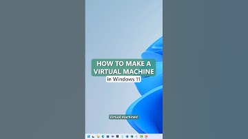 How to make a Virtual Machine in Windows 11 #shorts