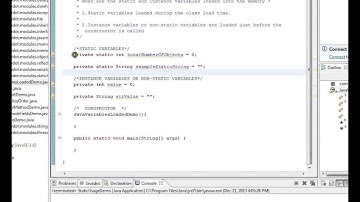 Java Interview Question And Answer When are the static and instance variables loaded into the memory