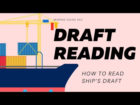 Draft Reading (How to read Ship’s Draft) | Marino Guide 002