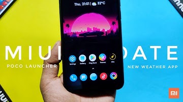 Miui System App Update | Poco Launcher Beta | Weather App! Redmi K20/K20 Pro