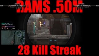 Planetside 2 | RAMS .50M | 28 kill streak at Howling Pass Checkpoint