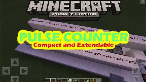 Easy and Compact Pulse Counter No Hoppers | Minecraft PE Tutorials