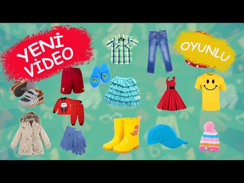 👟 👖 KIYAFETLERİ ÖĞRENİYORUZ 👗  | Çocuklar İçin - Okul Öncesi Eğitim