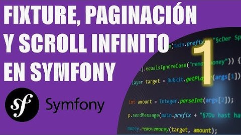 Fixture, paginación y scroll infinito en Symfony 1: fixture