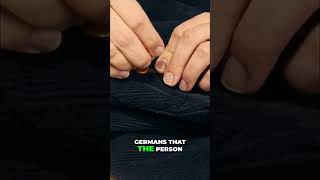 Secret Code Hidden in Button Sewing: WWII Spy Trick Revealed! #shorts