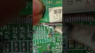 How to manually bond a flexible Cof that has come loose on the Tcon