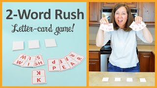 2-Word Rush—Family Word Game Idea with Letter Cards (Great Party Game, Too!) screenshot 4