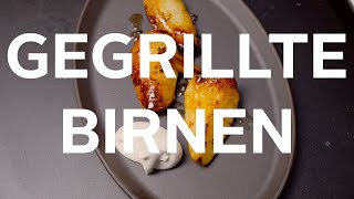 Nachtish Gegrillte Birnen Fantastisches Dessert