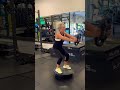 Squats on Balance Board with Weihht. / Pritūpimai ant balansinės lentos su svoriu