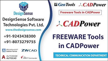 FREEWARE Tools in CADPower: Assisting the AutoCAD To BricsCAD Transition | Designsense Software