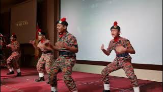 Persembahan War Cry Pasukan Kadet Bomba dan Penyelamat SMK Jalan Empat Bandar Baru Bangi