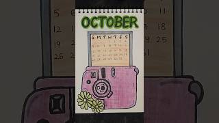 October Cover Page 🌸 | Cute Calendar Doodle Idea | Aesthetic Bullet Journal Art
