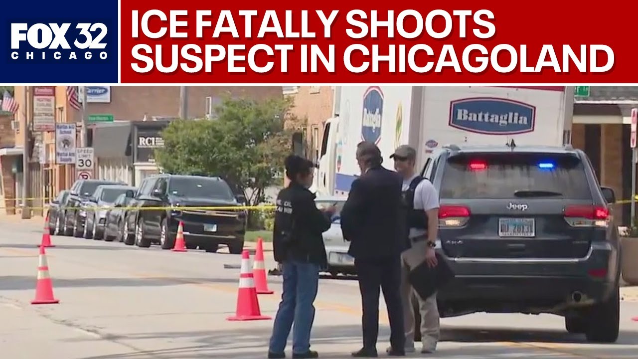 ICE officer fatally shoots suspect during vehicle stop in Chicago area | Quick news update