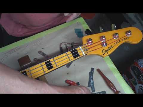 Squier by Fender Jazz Bass Made in Indonesia - YouTube