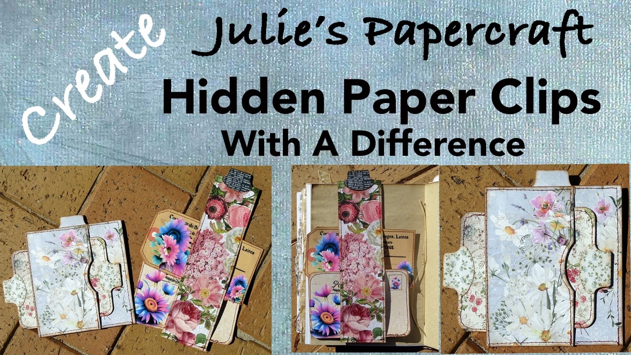 Попробуйте эти необычные скрепки, спрятанные внутри. Сделать их очень просто. #juliespapercraft #...