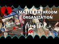MASTER BATHROOM ORGANIZATION | NEATLY DESIGNED & FUNCTIONAL HOW TO ORGANIZE UNDER YOUR BATHROOM SINK