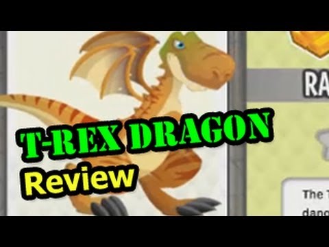 Dragon City T-REX DRAGON Review Level Up Combat Attacks