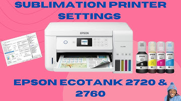 🌟EPSON ECOTANK ET-2760 SUBLIMATION SETUP FOR BEGINNERS | SUBLIMATION PRINTER🌟