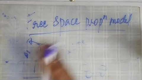 EC 404 Advanced Communication System mod 5 PART 3 Wireless propagation mechanisms