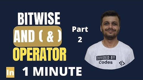 Learn Bitwise AND(&) Operator in 1 Minute | Part 2