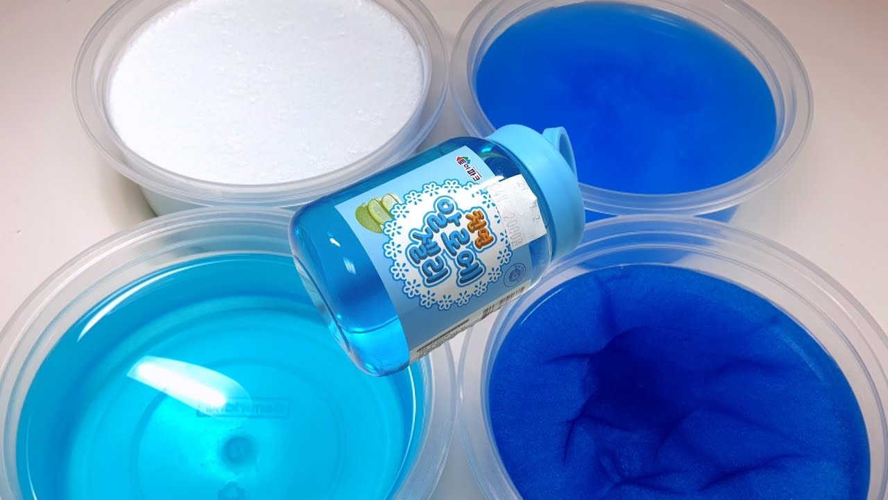 슬라임 한 개로 액괴 4개 만들기 | 액괴 만들기 | 문구점 슬라임 | slime | 액괴 | 설참 | 꽃해뷰