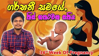 Pregnancy 34th Week | Sinhala Medical Review | අම්මයි බබයි