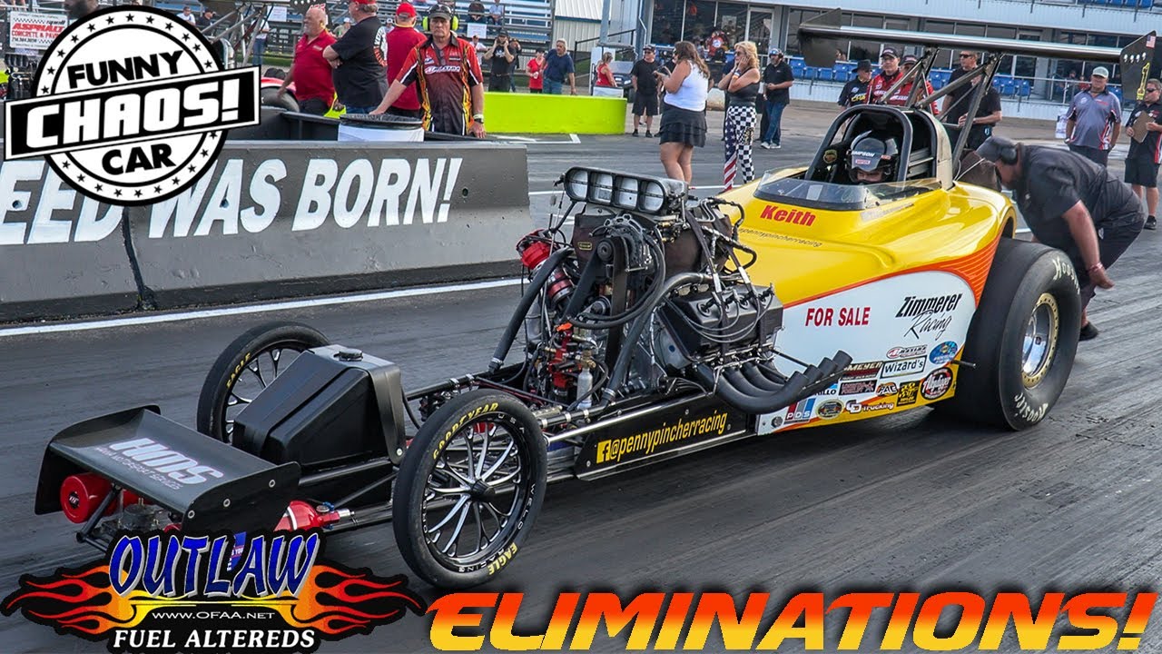 Outlaw Fuel Altered Eliminations - Funny Car Chaos!