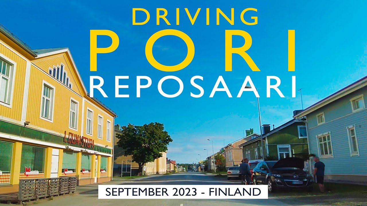 Pori Driving: Reposaari Island, September 2023, Finland [4K] #slowtv