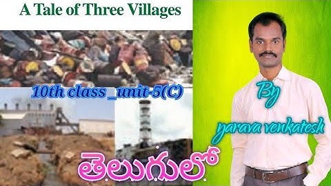 A Tale of Three Villages / Koko village /Ponnimanthuri Village / Vorobyov Village-10th class English