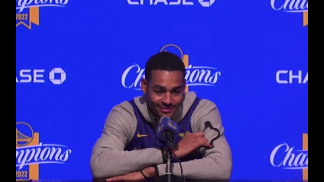 Jordan Poole's Post-$140M Extension Presser 🚨