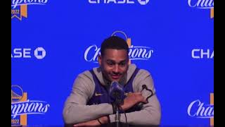 Jordan Poole's Post-$140M Extension Presser 🚨