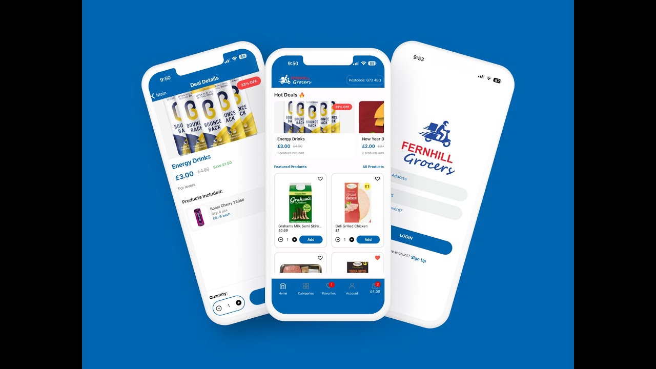 Fernhill Grocery - React Native Mobile App (Android & IOS)